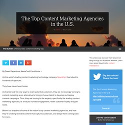 The Top Content Marketing Agencies in the U.S.