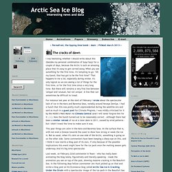 The cracks of dawn - Arctic Sea Ice