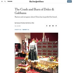 The Crash and Burn of Dolce & Gabbana