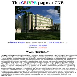 The CRISPR web page