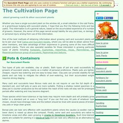 The Cultivation Page