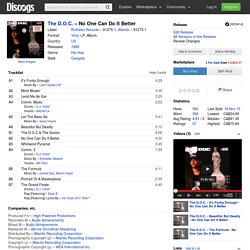 The D.O.C. - No One Can Do It Better: buy LP, Album at Discogs