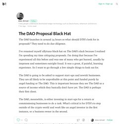 The DAO Proposal Black Hat