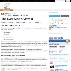 The Dark Side of Java 8