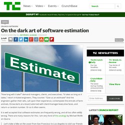 On the dark art of software estimation