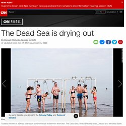 The Dead Sea is drying out