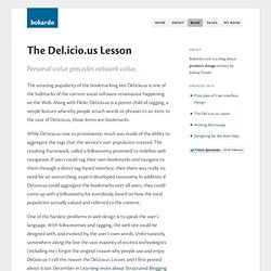 The Del.icio.us Lesson