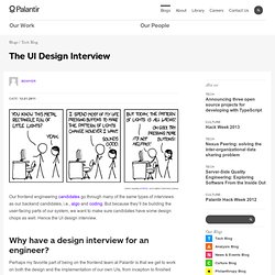 The UI Design Interview