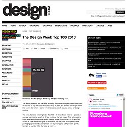 The Design Week Top 100 2013