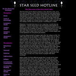 The Discovery of Star Seed Codes