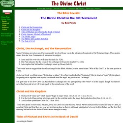 The Divine Christ in the Old Testament