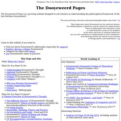 The Dooyeweerd Pages