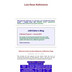The Low Dose Naltrexone Homepage