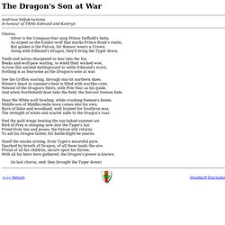The Dragon's Son at War
