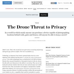 The Drone Threat to Privacy