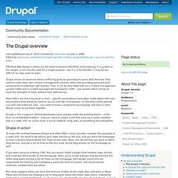 The Drupal overview