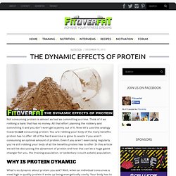 The Dynamic Effects of Protein