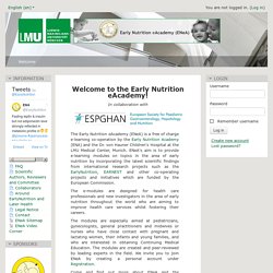 The Early Nutrition eAcademy