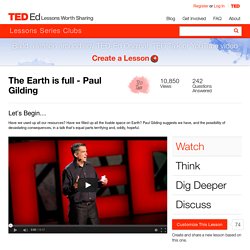 The Earth is full - Paul Gilding