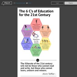 The 6 C`s of Education for the 21st Century - Infogram, charts & infographics