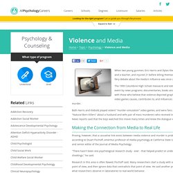 The Effects of Violence in Media