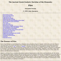 The Elements: Fire