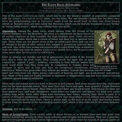 The Elven Race (Styreians)