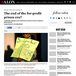 The end of the for-profit prison era?