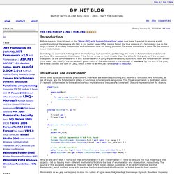 The Essence of LINQ – MinLINQ - B# .NET Blog