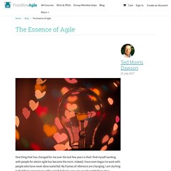 The Essence of Agile