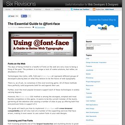 The Essential Guide to @font-face