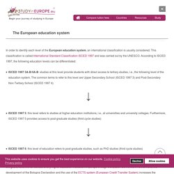 The European education system