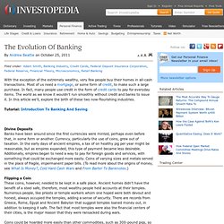 The Evolution Of Banking