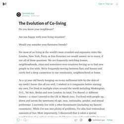 The Evolution of Co-living