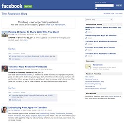 The Facebook Blog