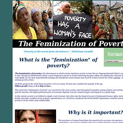 The Feminization of Poverty
