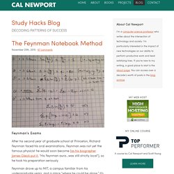 The Feynman Notebook Method