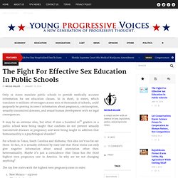 The Fight For Effective Sex Education