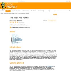 The .NET File Format
