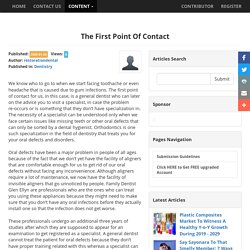 The First Point of Contact