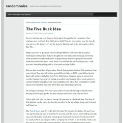 randomnoise » Blog Archive » The Five Buck Idea