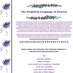 The Forgotten Language of Flowers