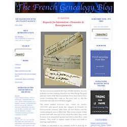 The French Genealogy Blog