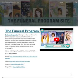 The Funeral Program Site