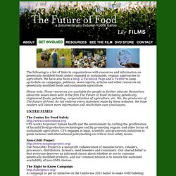 The Future of Food Get Involved
