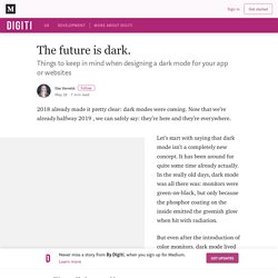 The future is dark. – By Digiti