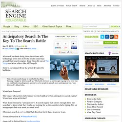 The Future Of Search Is Anticipatory Search