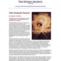 The Genesis Factor