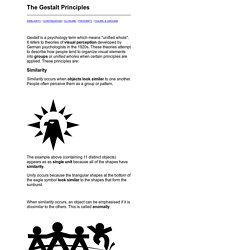 The Gestalt Principles