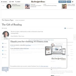 The Gift of Reading
